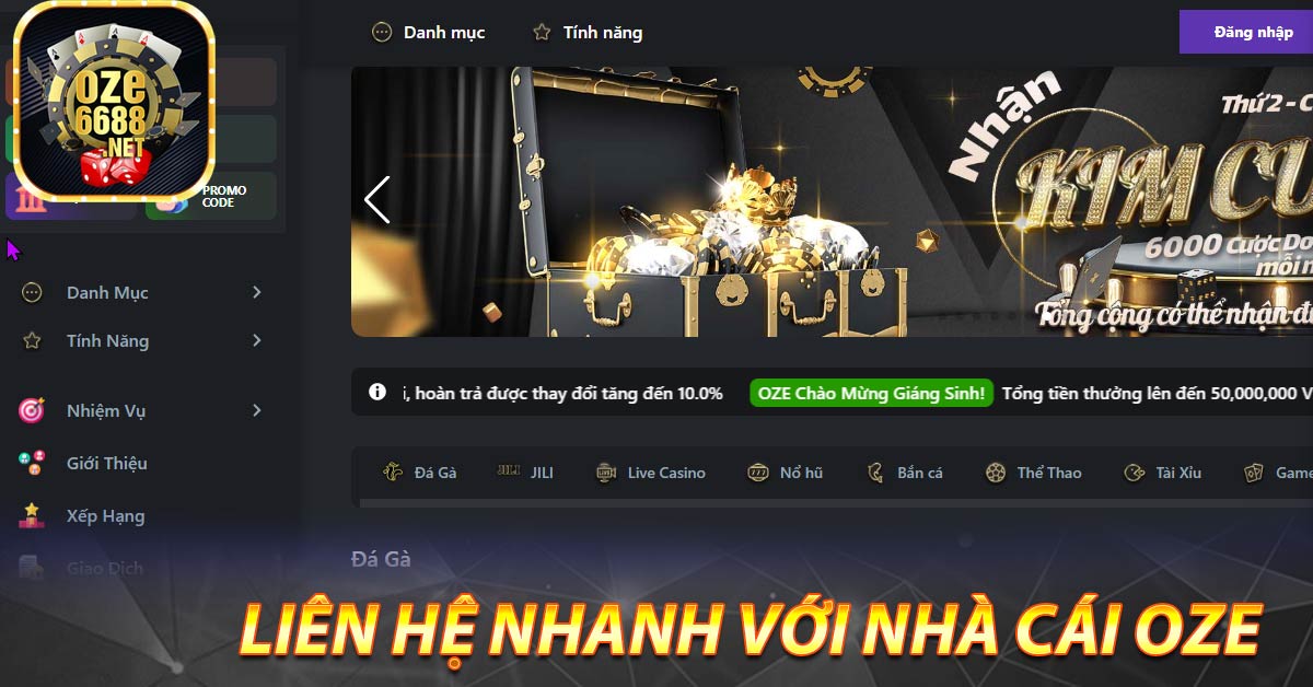 Liên hệ nhanh với nhân viên hỗ trợ khách hàng của Oze